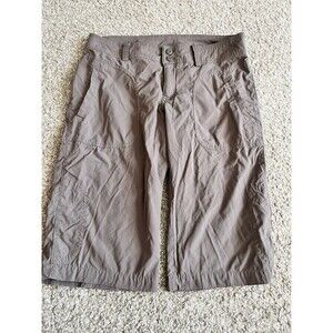 Patagonia Cargo Bermuda Hiking Shorts Womens Size 4 Tan Pockets Gorpcore Camping